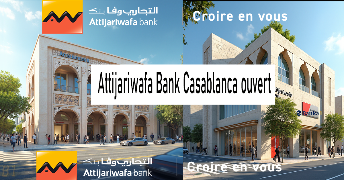Attijariwafa Bank Casablanca ouvert samedi horaires et infos