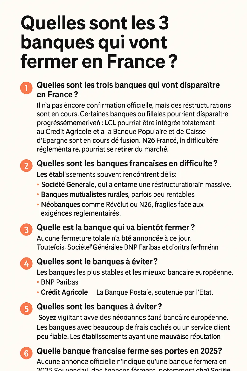 Quelles Banques Vont Fermer en France ? | Liste 2025, Banques à Risque et Sûres