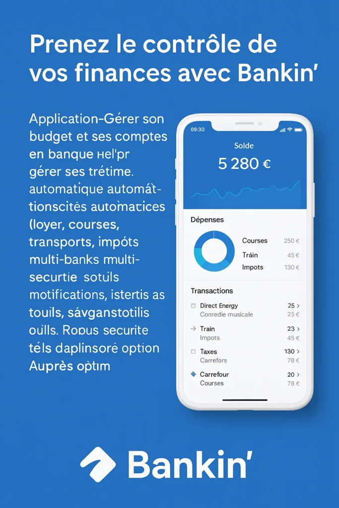 Bankin L'application de gestion budgétaire intelligente
