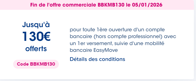 BoursoBank : 130€ de Prime de Bienvenue 2026 | Offre