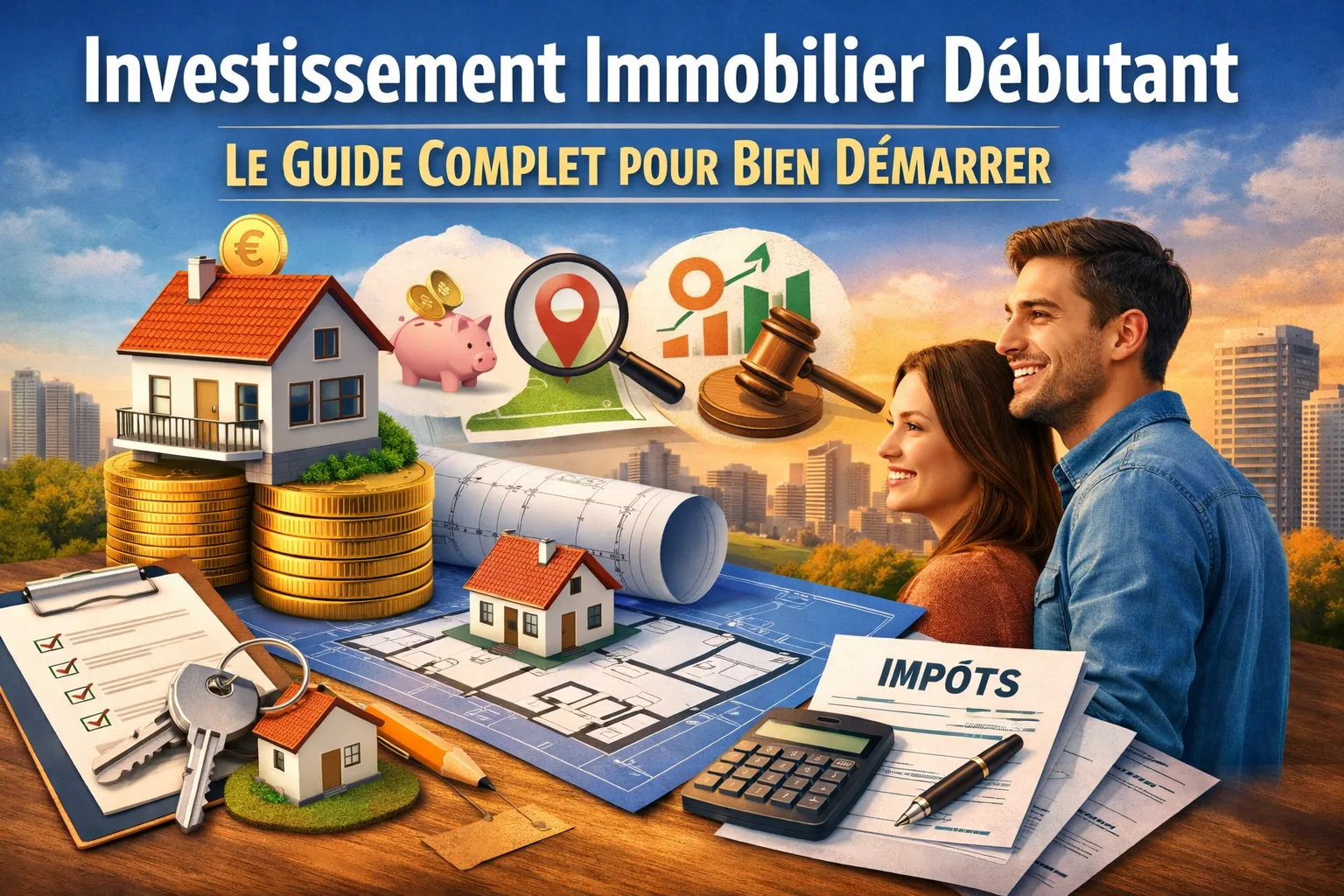 Investissement Immobilier Débutant Guide Complet 2026